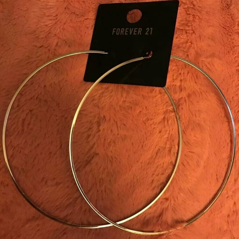 Oversized hoops ( silver )